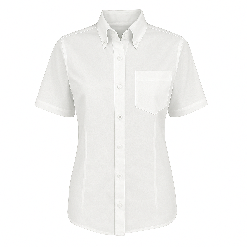 Blusa Blanca Manga Corta