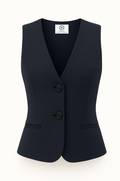 Chaleco Recto Azul Marino Dama
