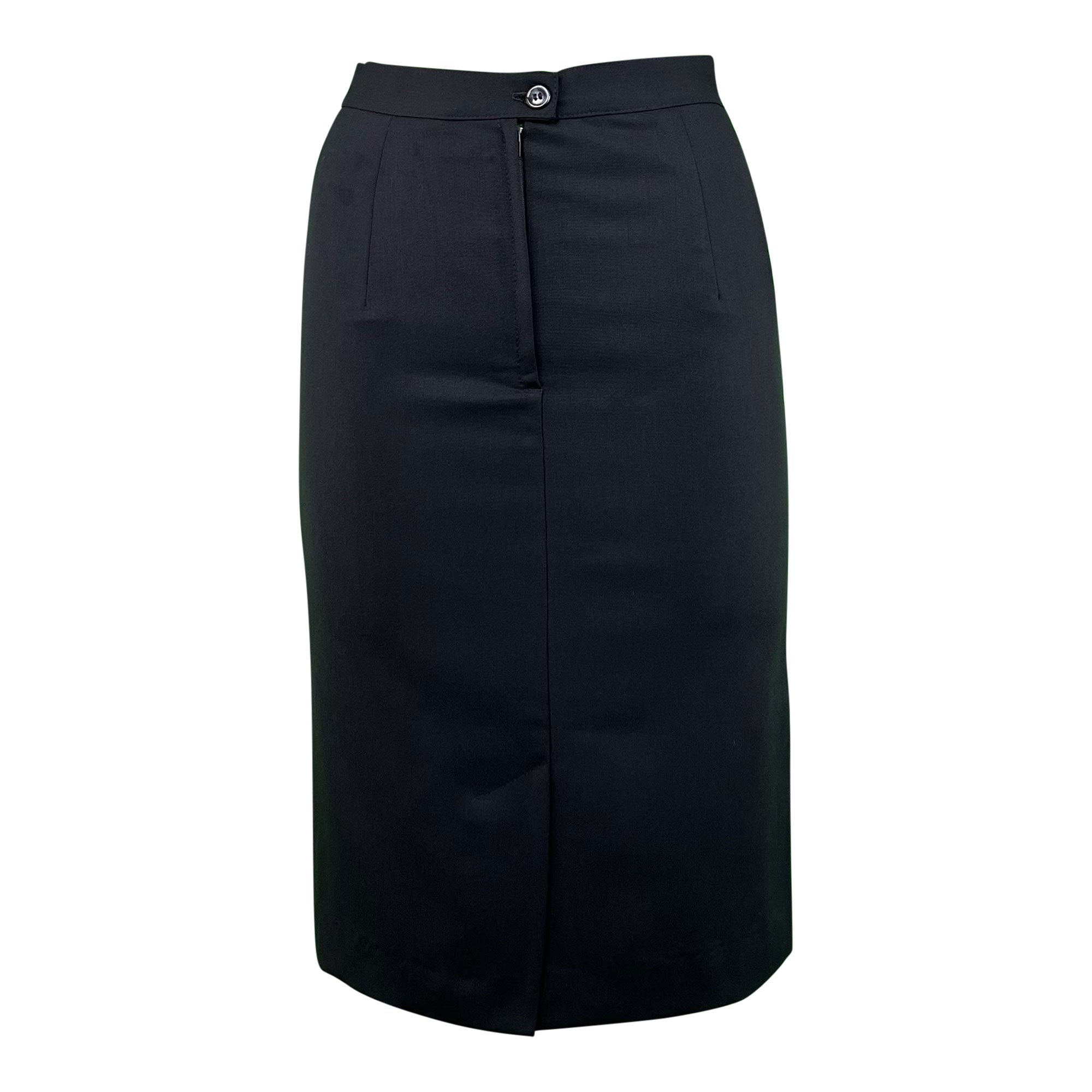 Falda Recta Azul Marino