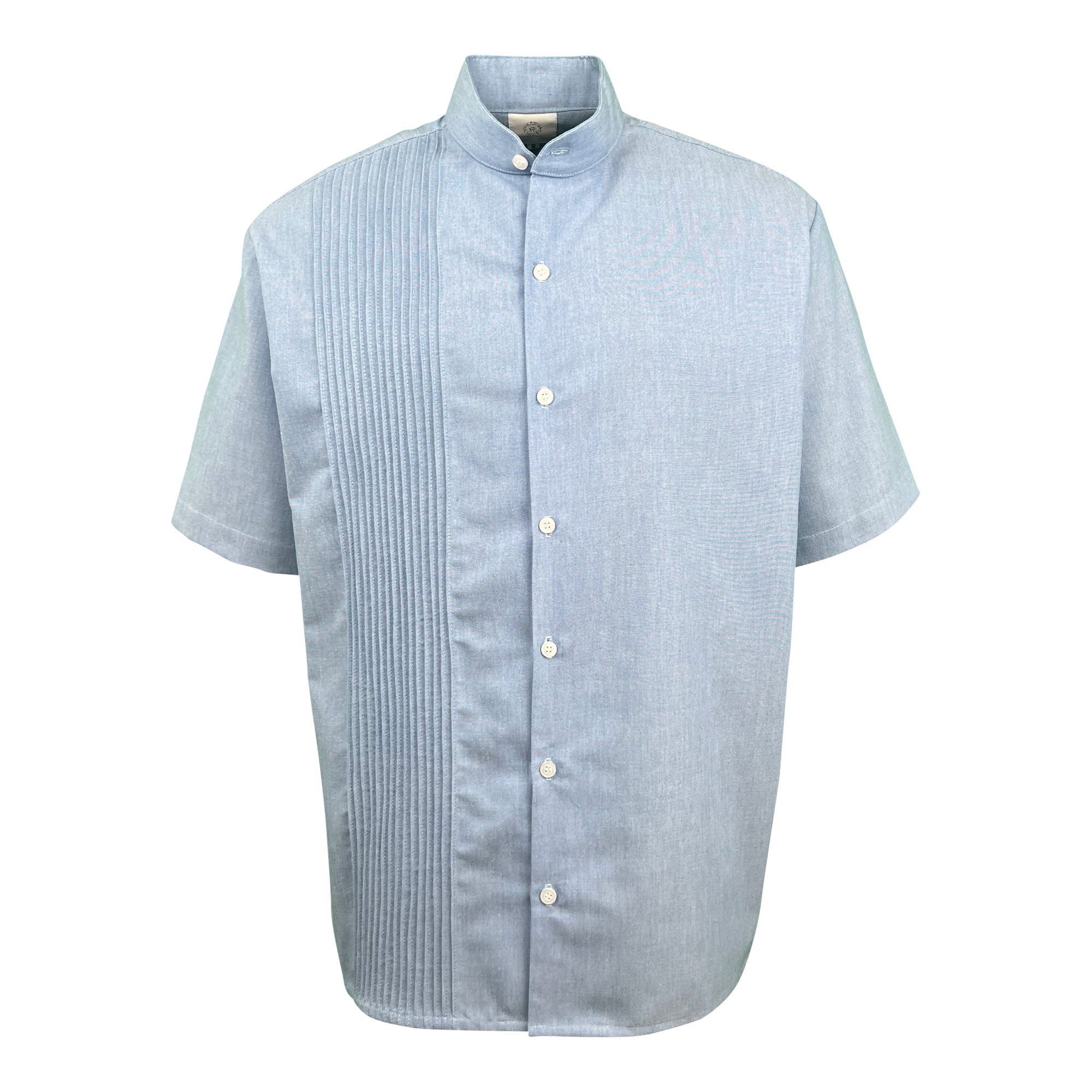 Guayabera manga corta Azul