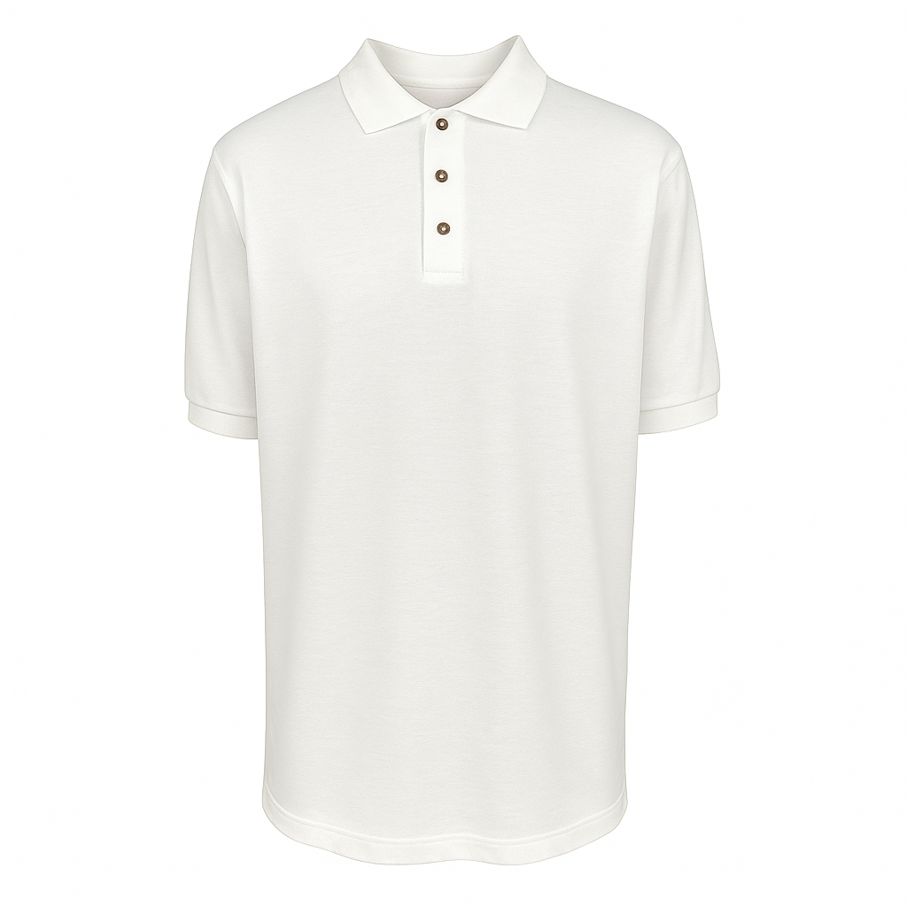 Playera tipo Polo Blanca