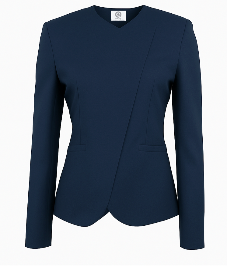 Saco Cruzado Azul Marino