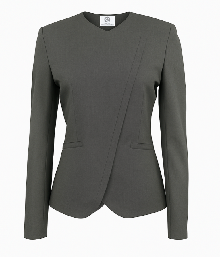 Saco Cruzado Gris Oxford