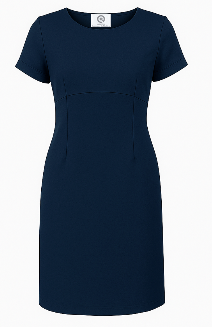 Vestido sin forro Azul Marino