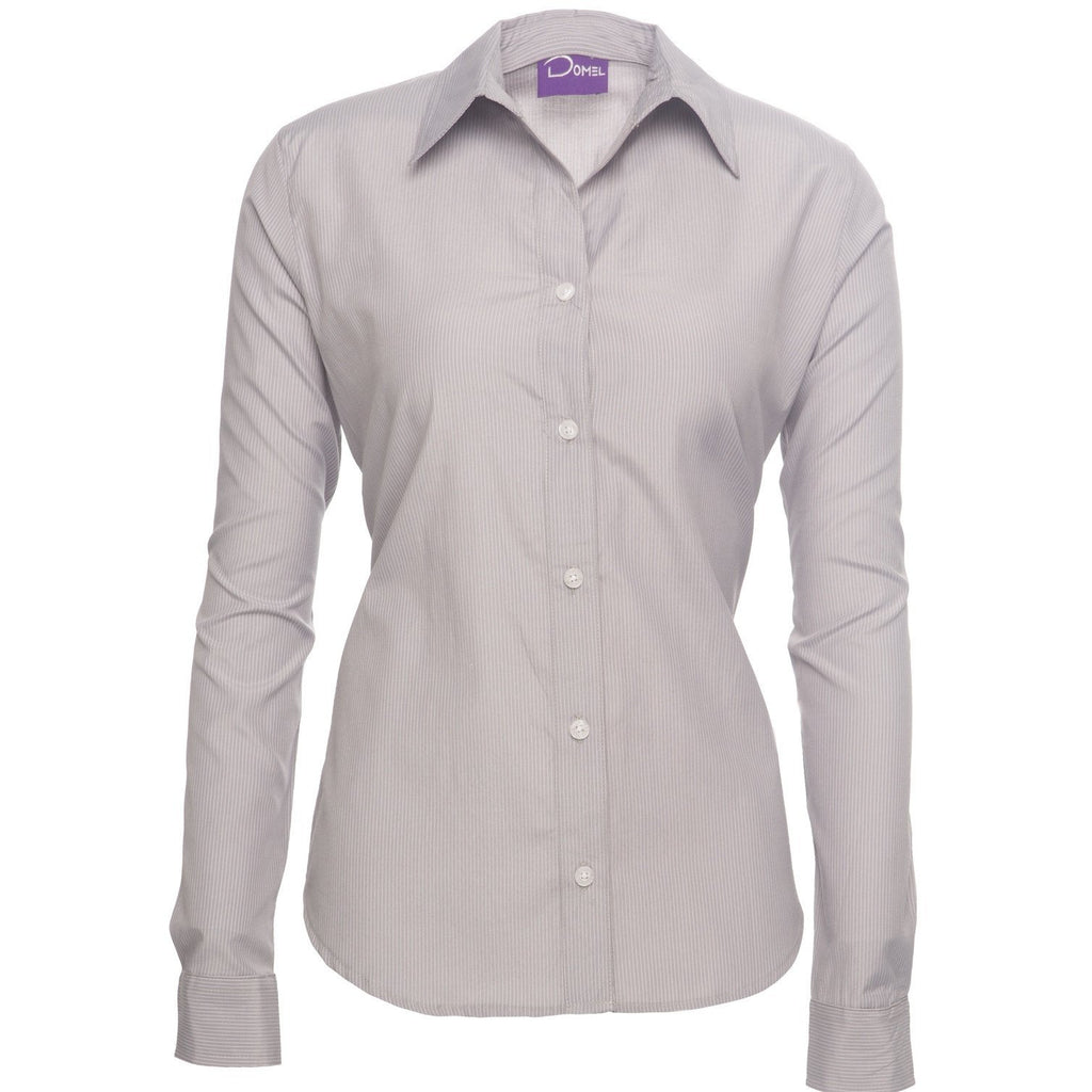 Blusa Dama Gris Rayas