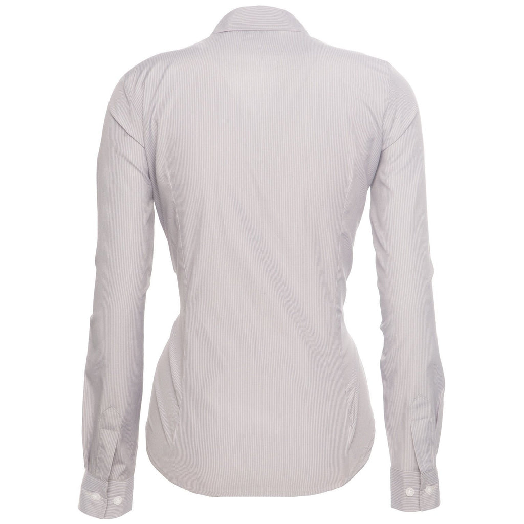Blusa Dama Gris Rayas