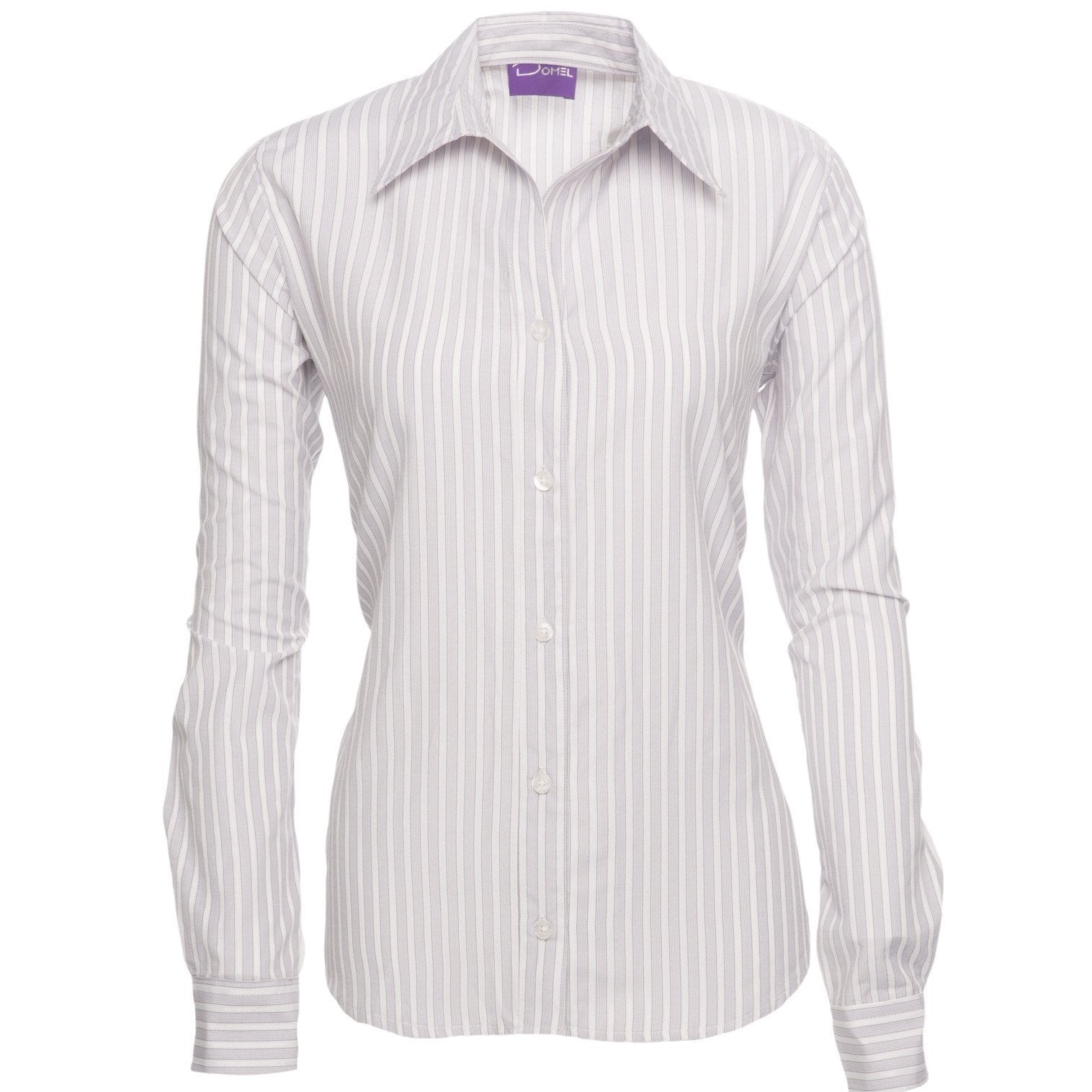 Blusa Dama Rayas Gris