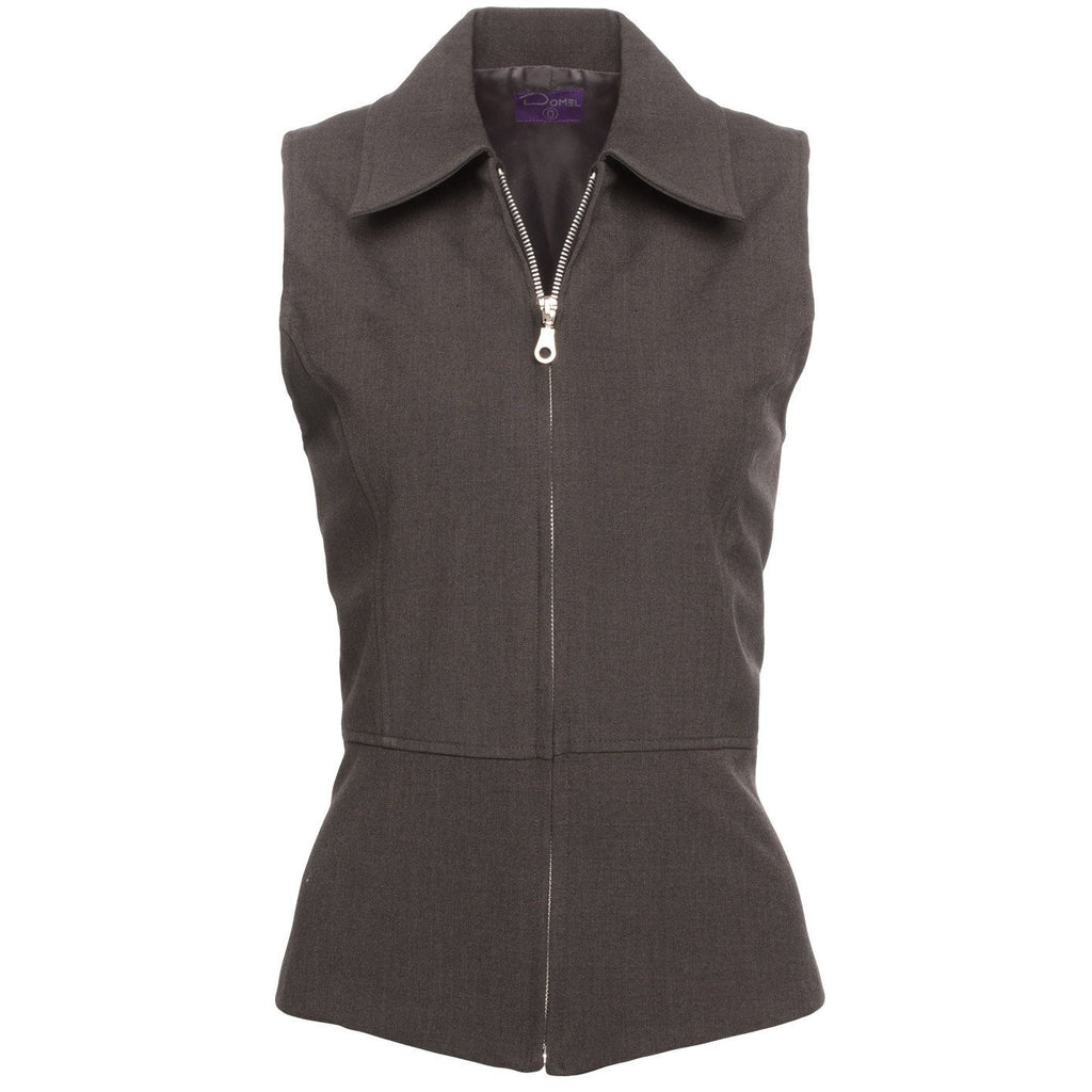 Chaleco Dama Gris Oxford