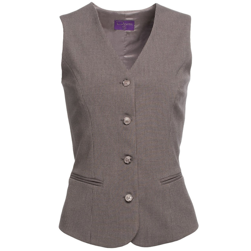 Chaleco Dama Gris Rayas