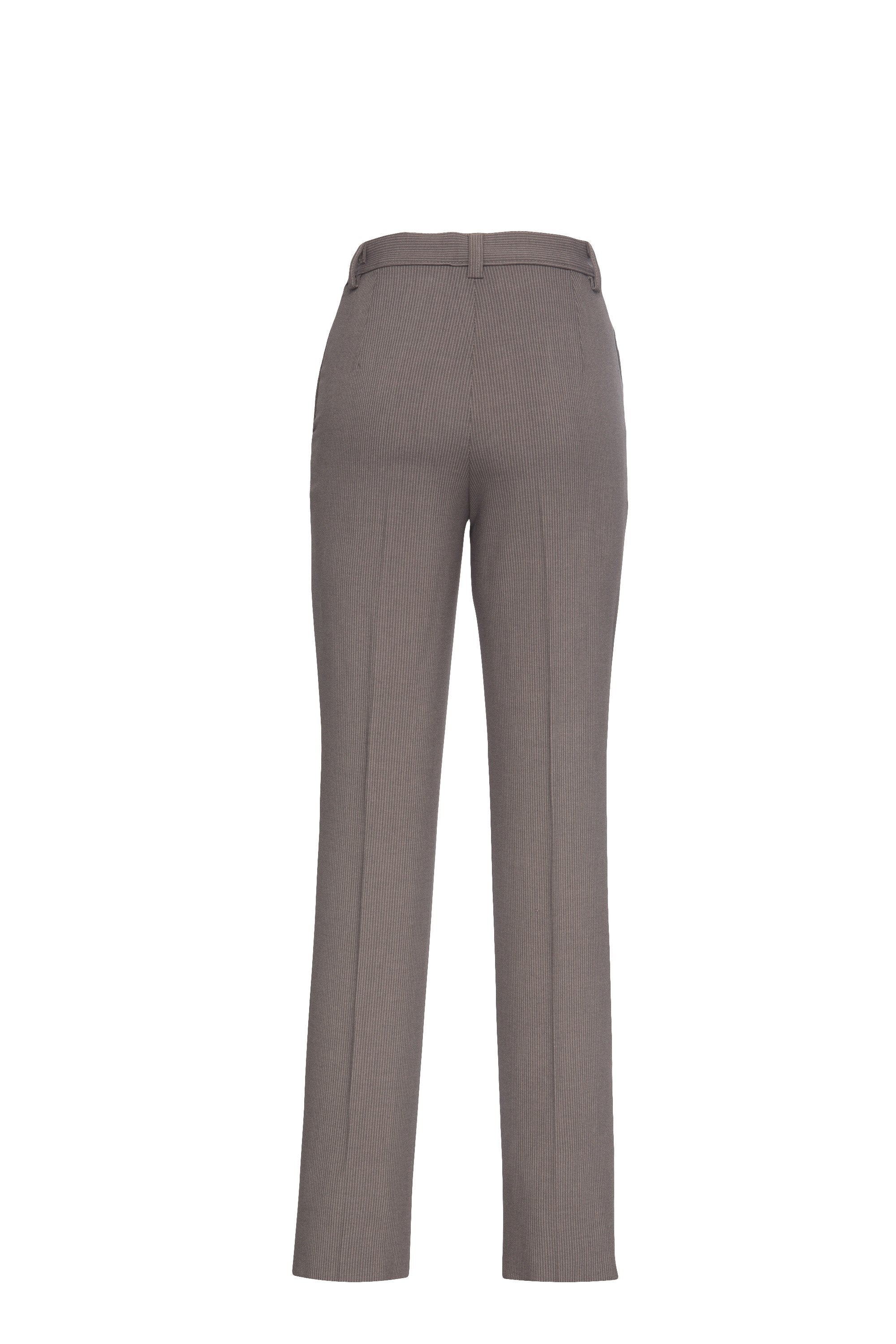 Pantalón Recto Dama Freedom Gris Rayas