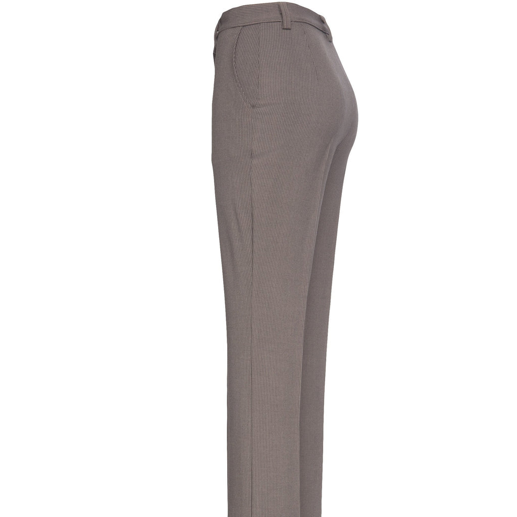 Pantalón Recto Dama Freedom Gris Rayas