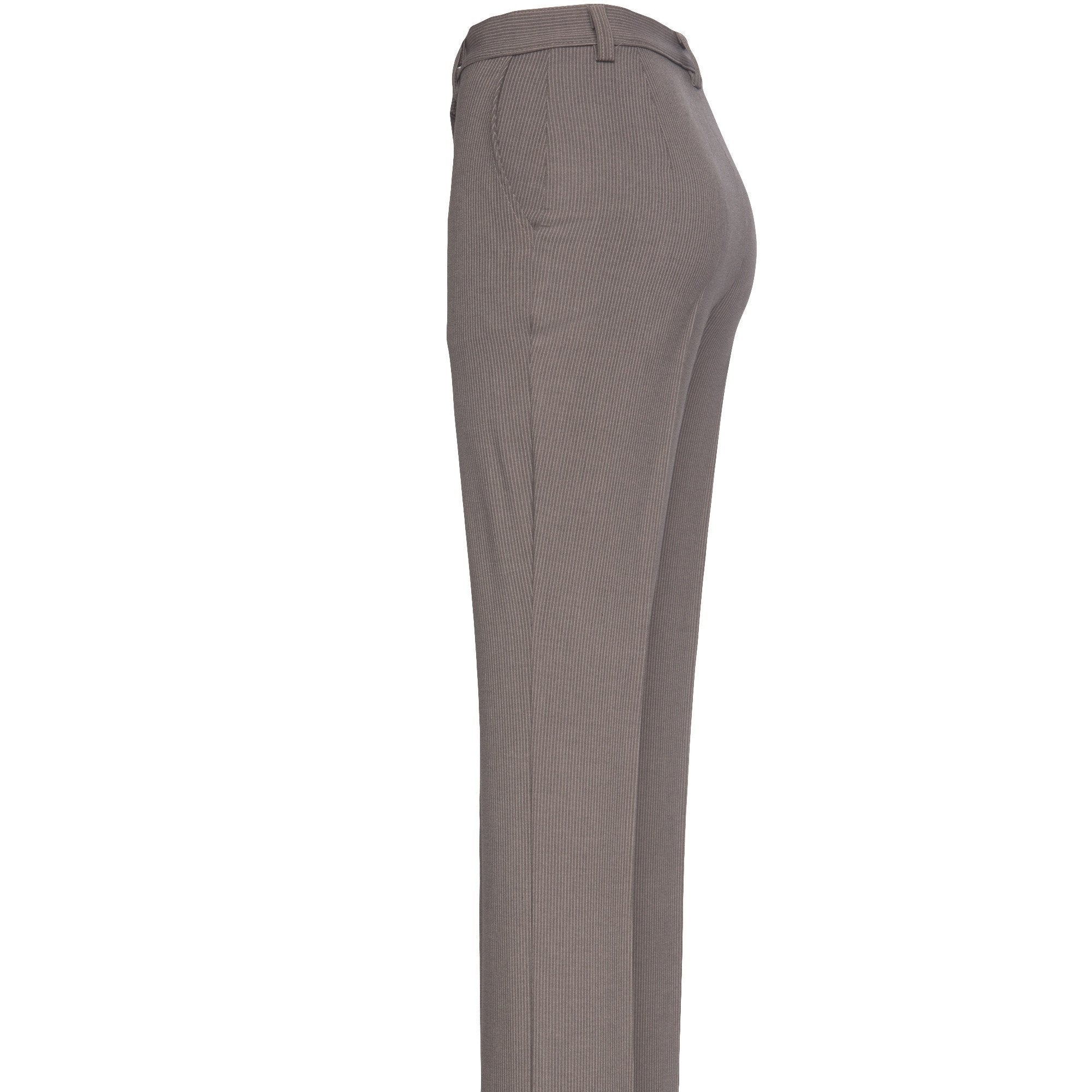 Pantalón Recto Dama Freedom Gris Rayas